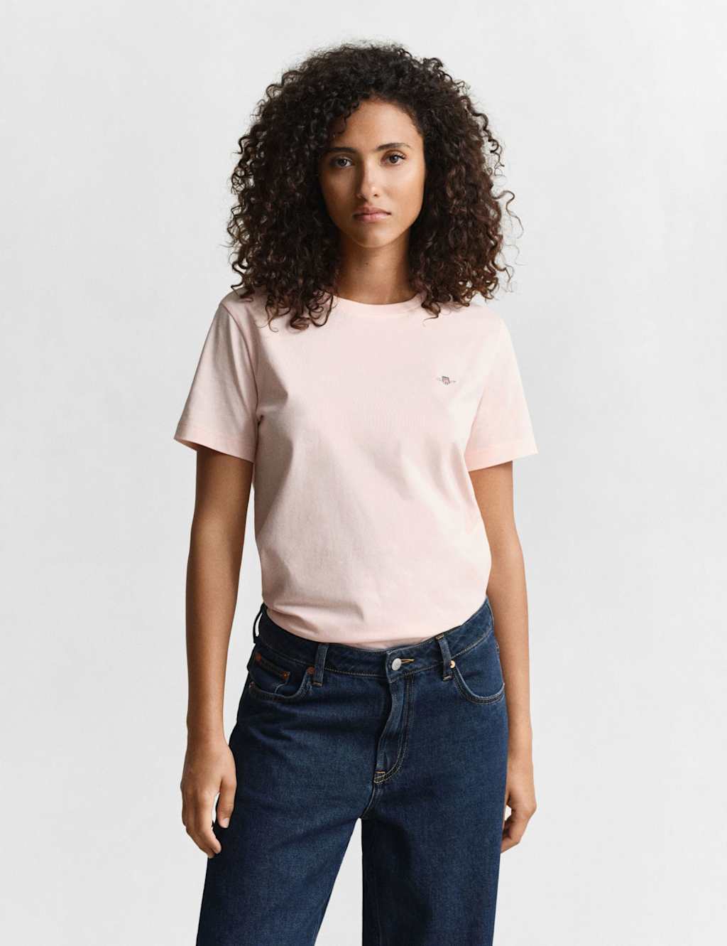 Gant Women's Pure Cotton T-Shirt - Extra Small - Pink - Available at M&S
