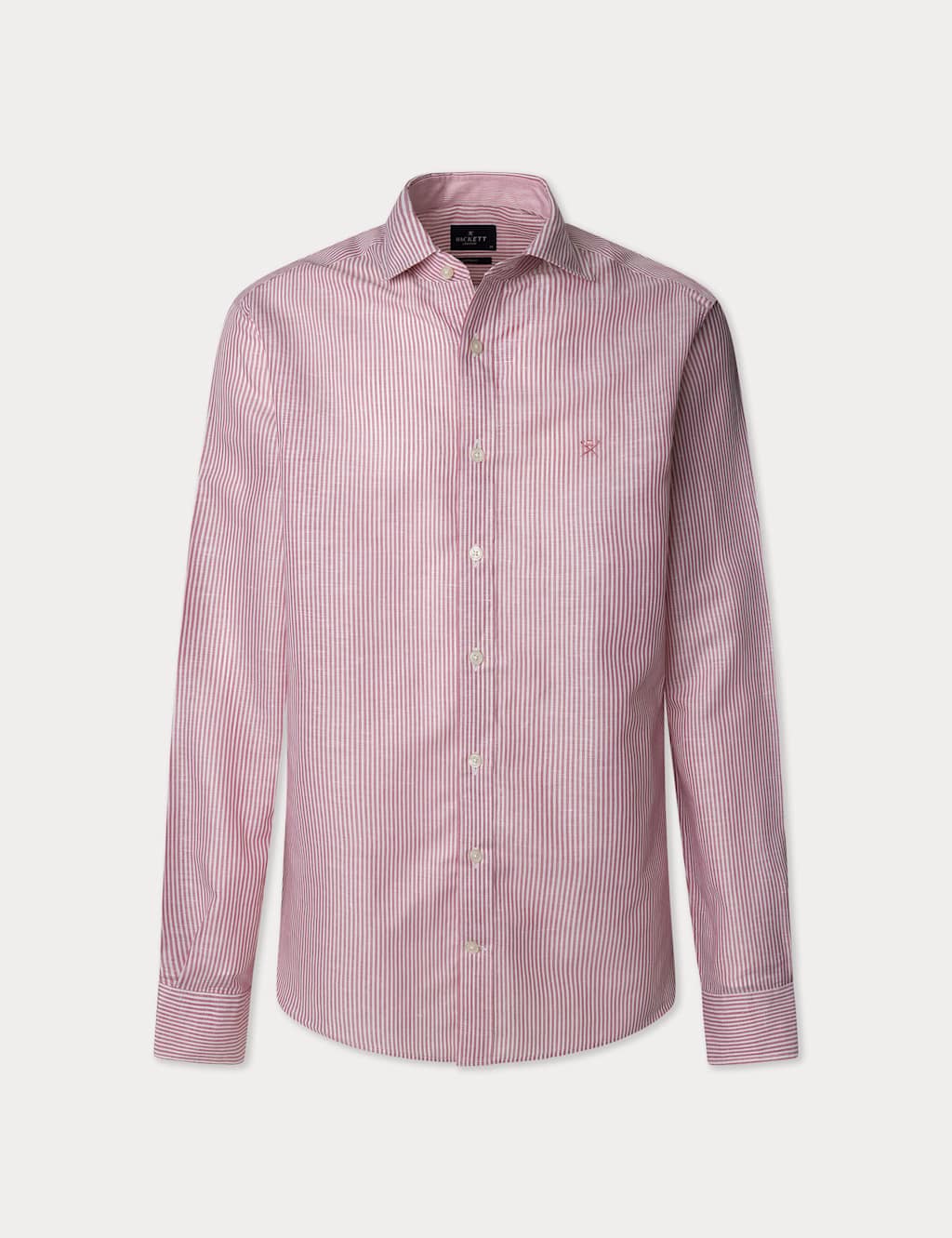 Regular Fit Linen Rich Striped Shirt