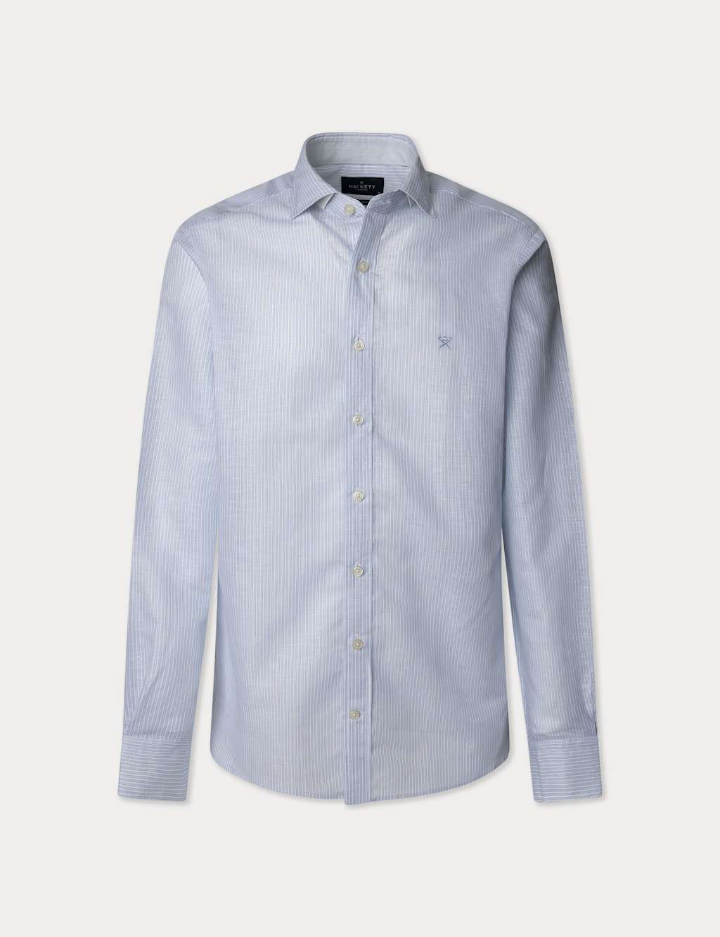 Regular Fit Linen Rich Striped Shirt