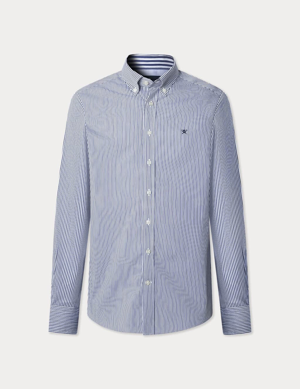 Regular Fit Cotton Rich Striped Shirt