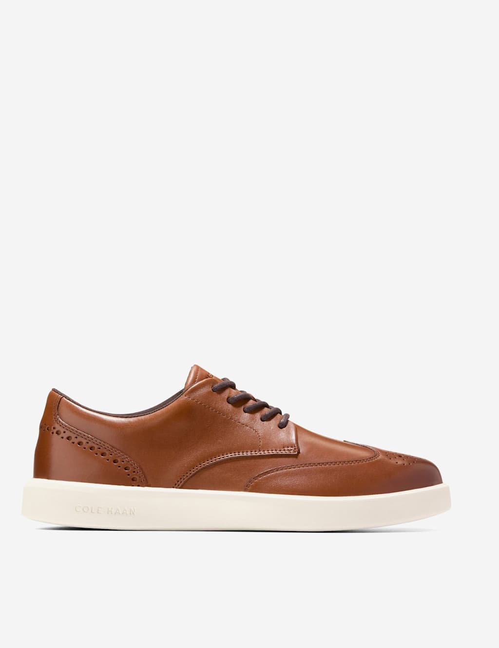 Cole Haan Grand Crosscourt Daily Wingtip Leather Trainers Tan