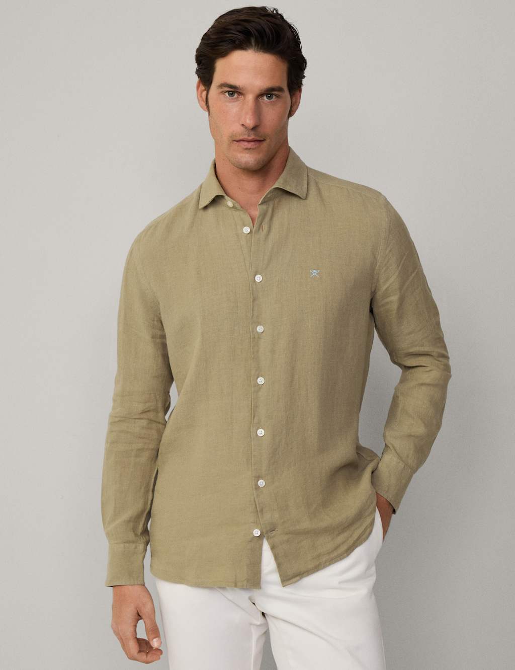 Regular Fit Pure Linen Shirt