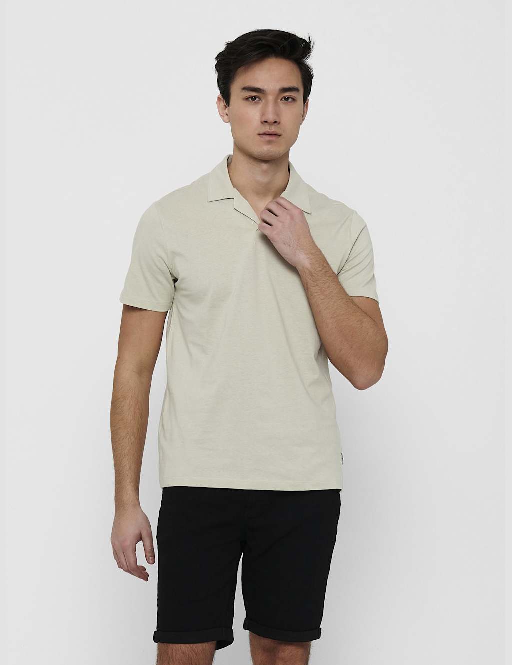 Pure Cotton Revere Polo Shirt