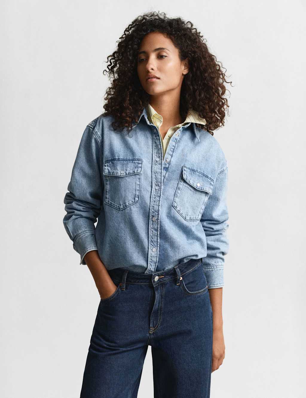 Gant Women's Denim Shirt - 10 - Available at M&S