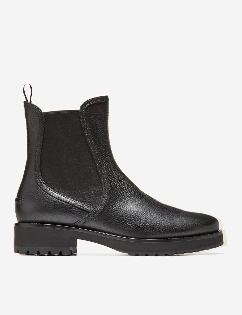 Cole Haan Lyndon Leather Chelsea Waterproof Boots Black