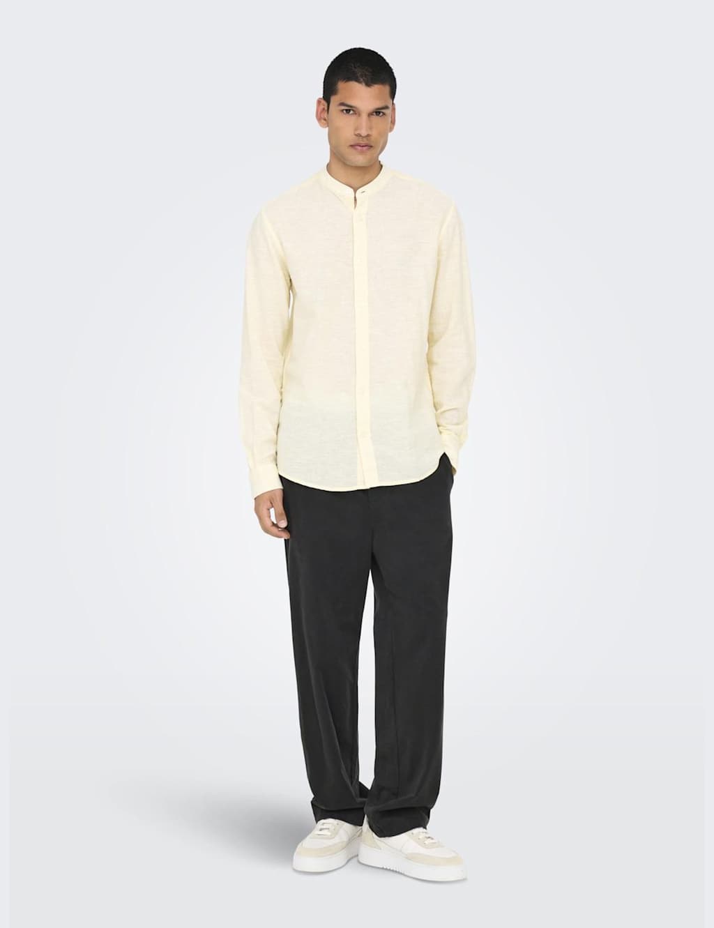 Loose Fit Lightweight Drawstring Trousers