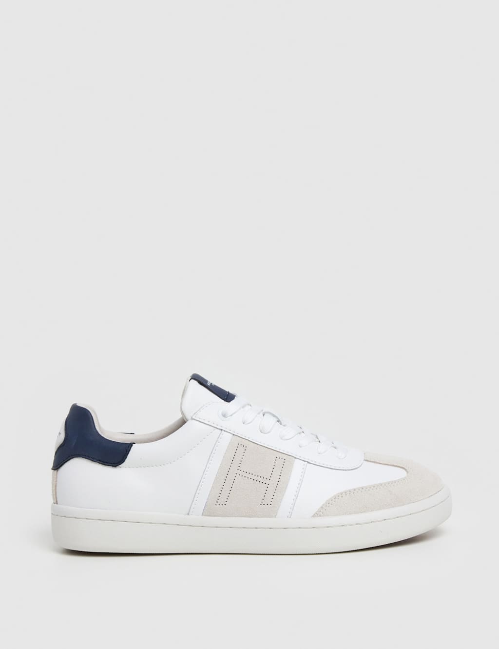 Leather Lace Up Trainers