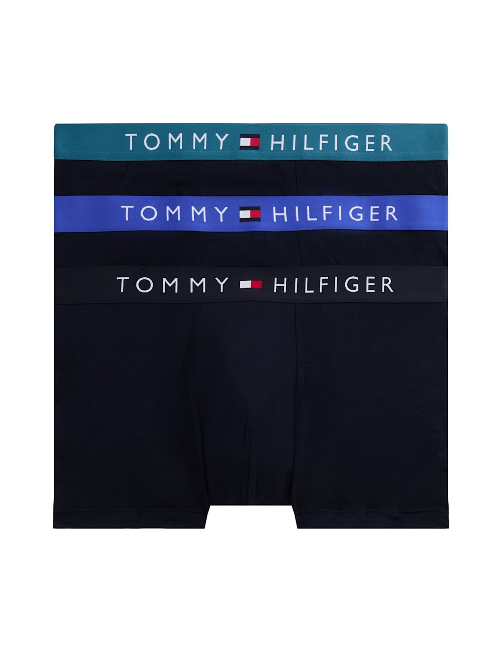 Tommy Hilfiger 3pk Cotton Rich Trunks Black Mix