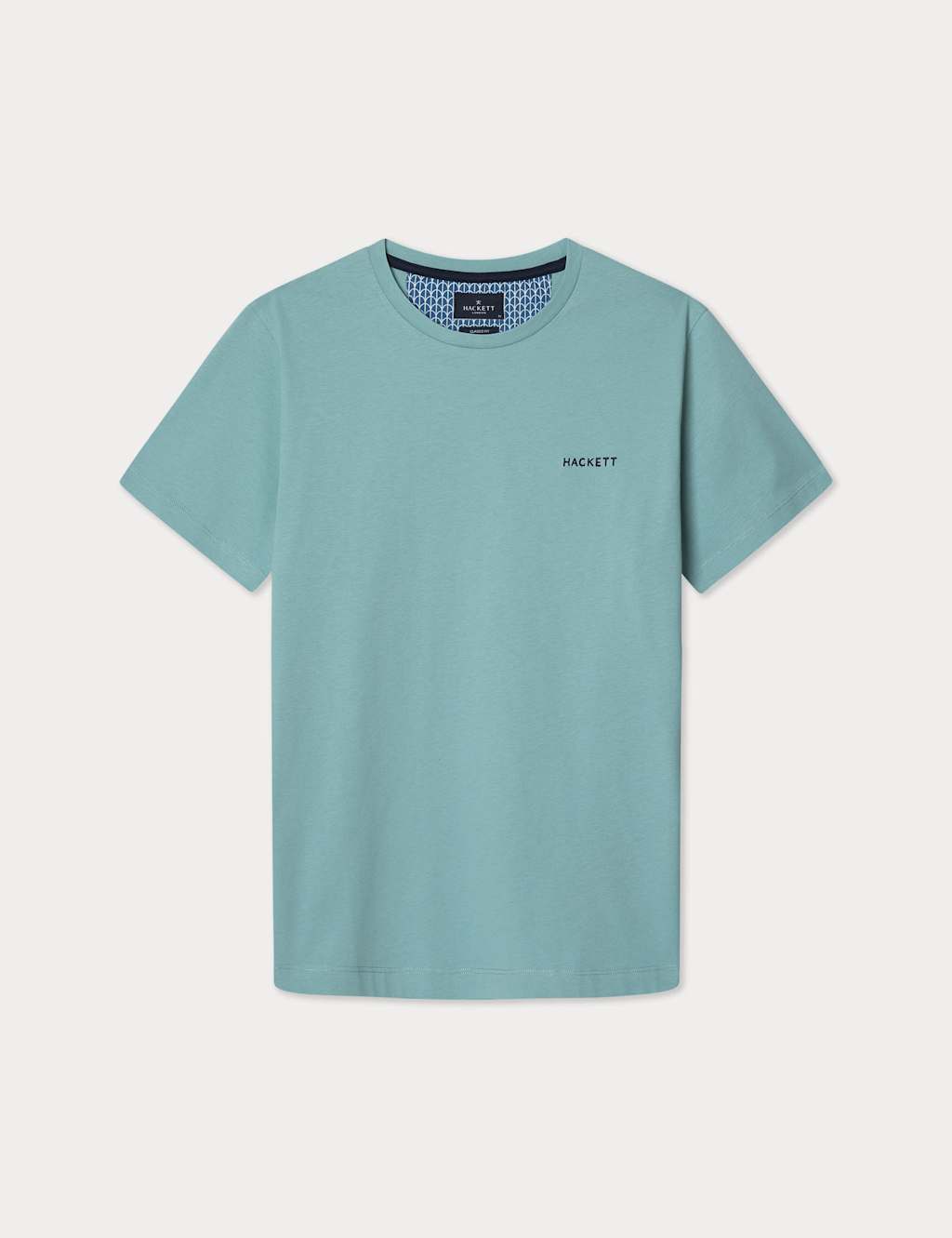 Hackett Pure Cotton Crew Neck T-Shirt Blue