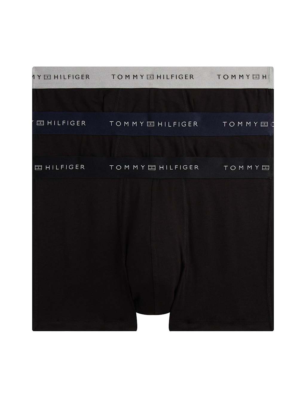 Tommy Hilfiger 3pk Cotton Rich Trunks Black Mix
