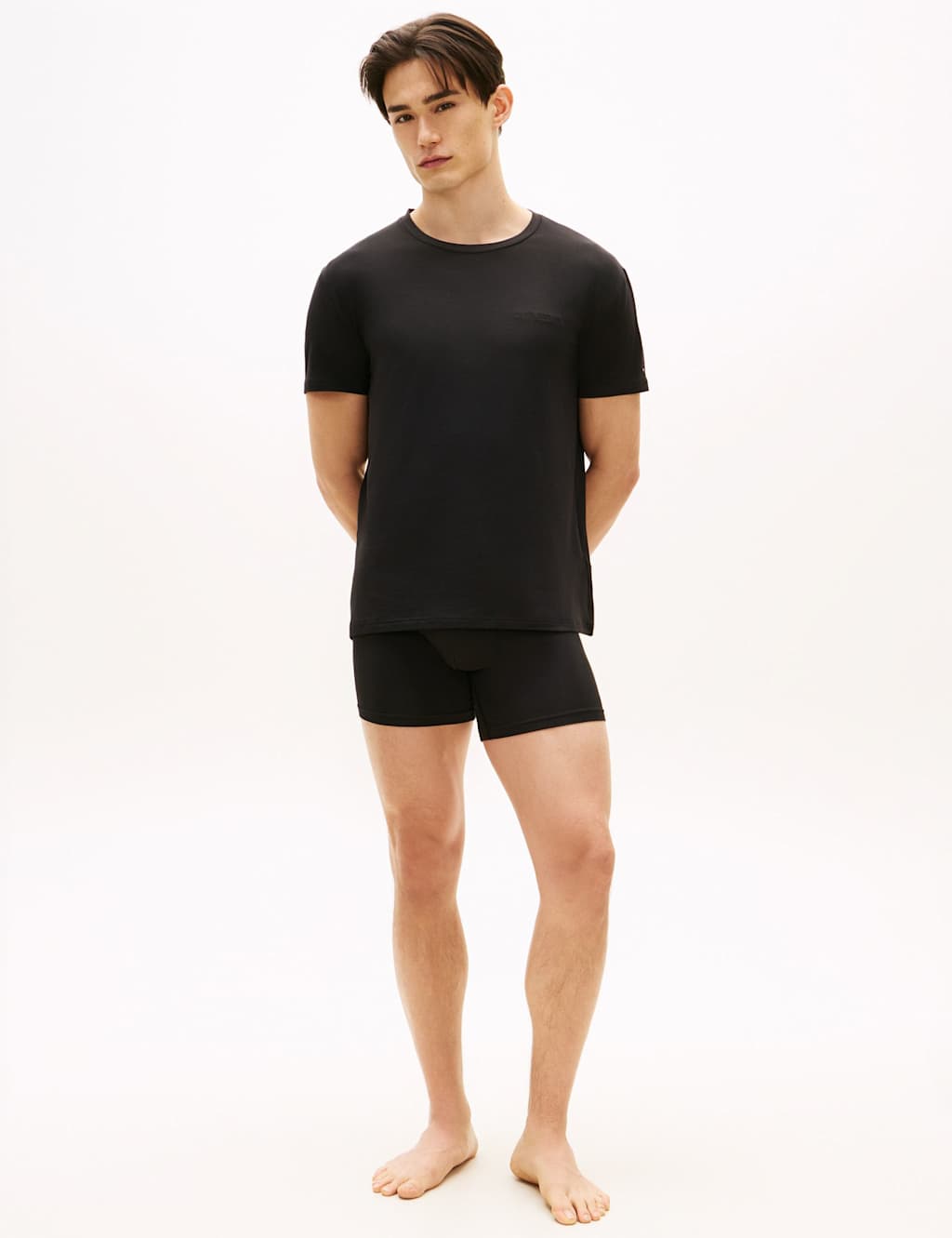 Tommy Hilfiger Men's T-Shirt & Boxer Brief Gift Set - L - Black - Available at M&S