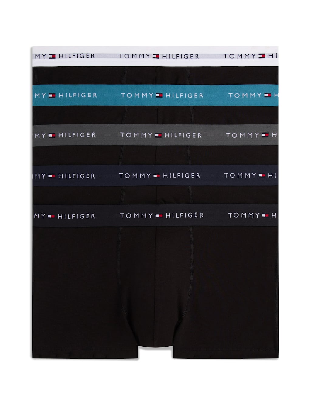 Tommy Hilfiger 5pk Cotton Rich Trunks Black Mix