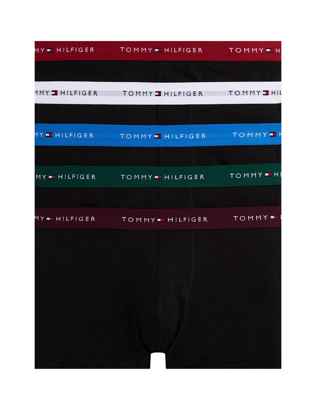 Tommy Hilfiger 5pk Cotton Rich Trunks Black Mix