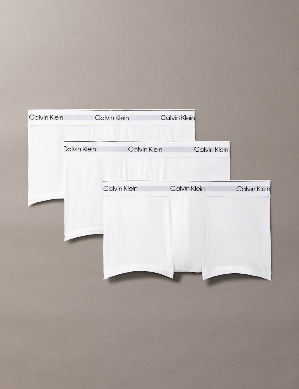 Calvin Klein Men's 3pk Icon Cotton Stretch Trunks - M - White, Black Mix,White