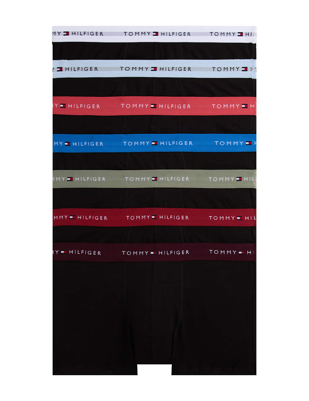 Tommy Hilfiger 7pk Cotton Rich Trunks Black Mix