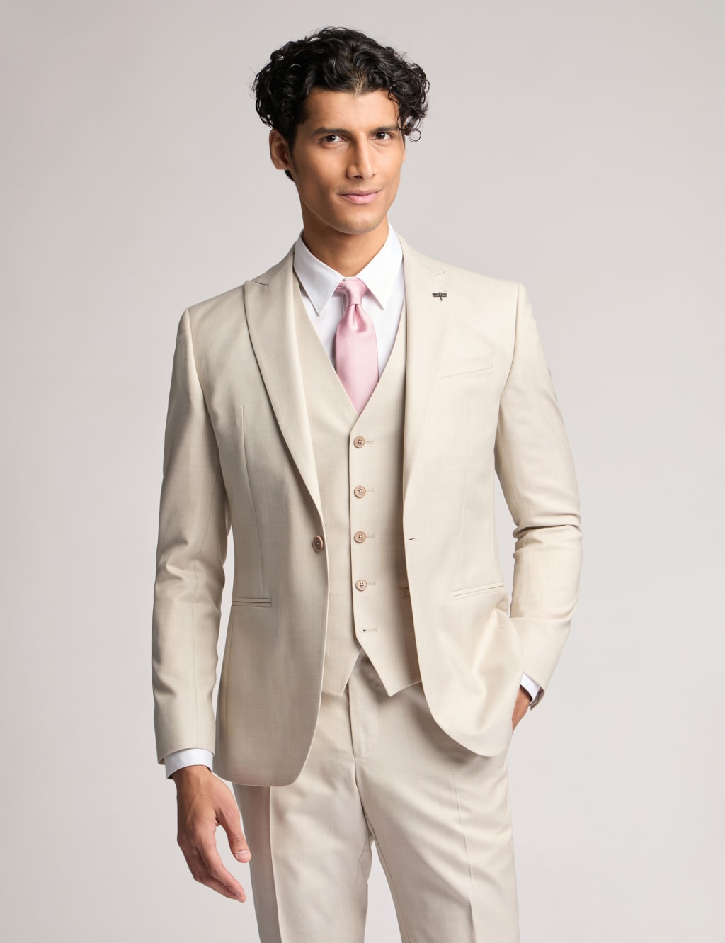 Slim Fit Wool Rich Single Breasted Jacket