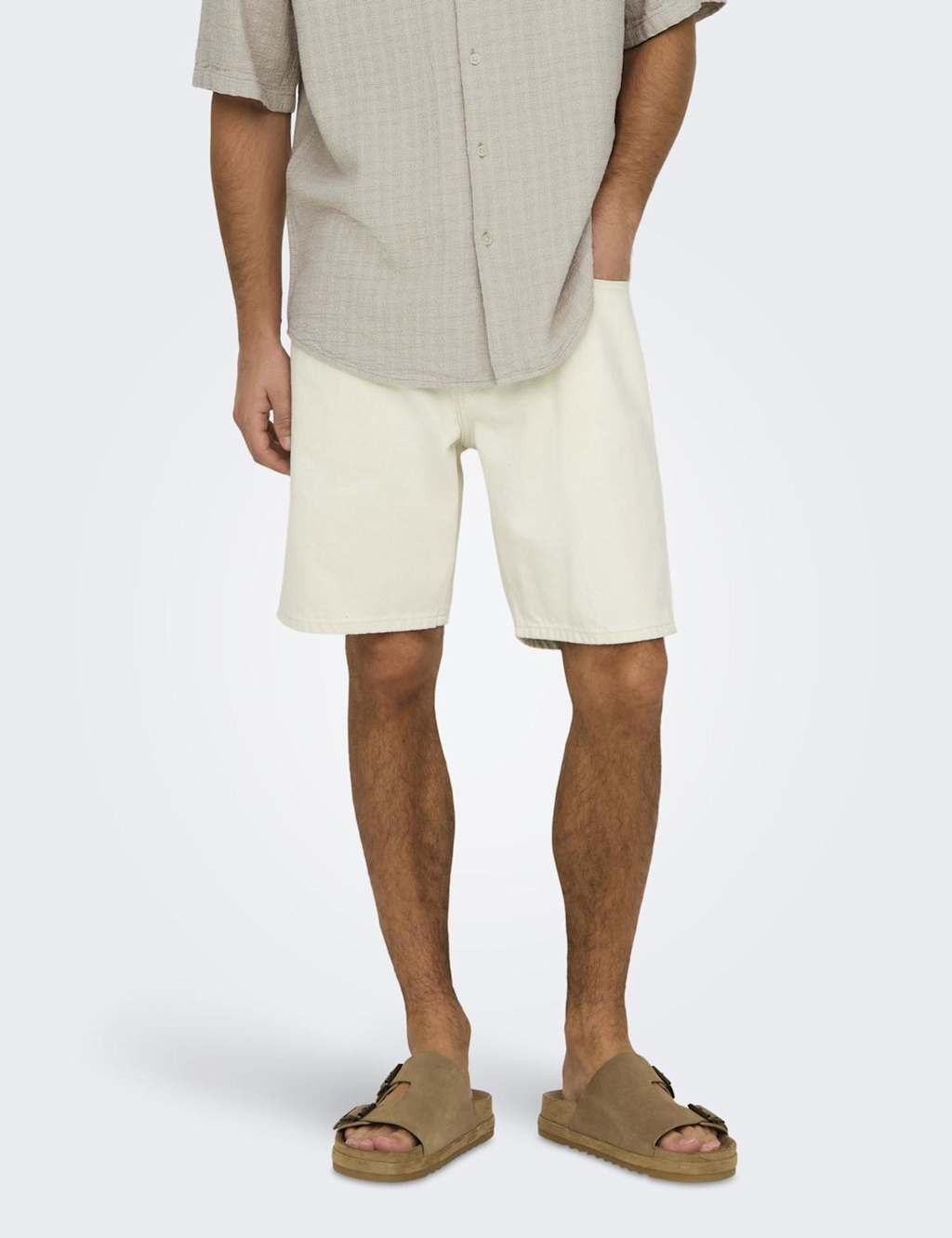 5 Pocket Rigid Denim Shorts