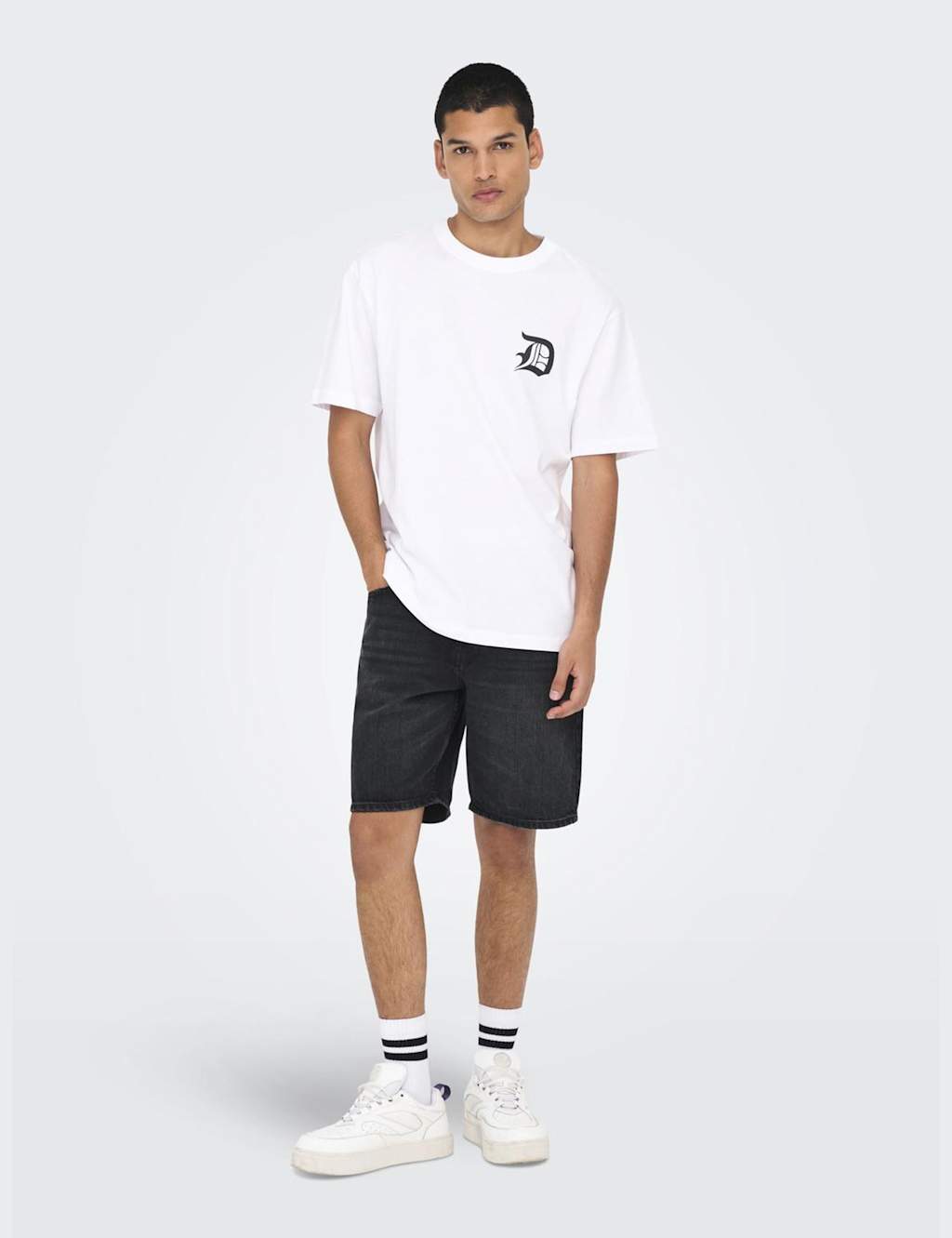 5 Pocket Rigid Denim Shorts