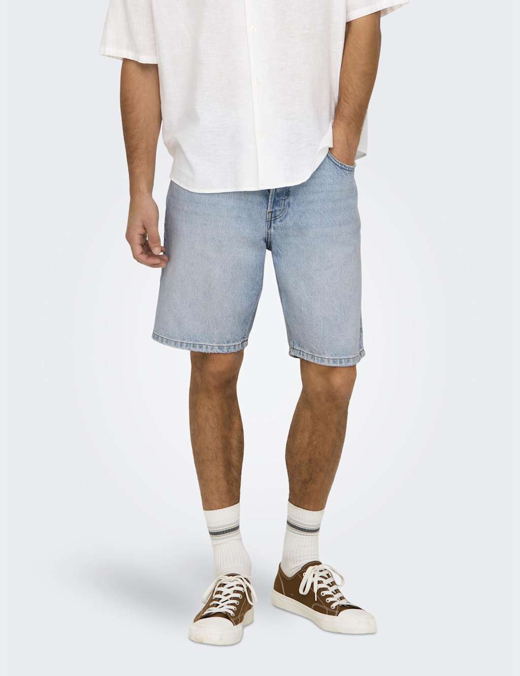 5 Pocket Rigid Denim Shorts