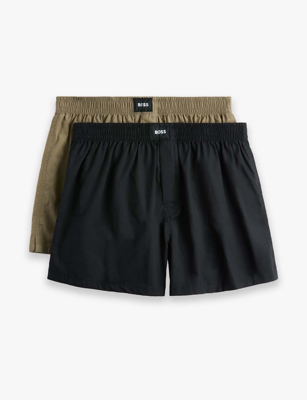 Boss Men's 2 Pack Pure Cotton Boxers - L - Black Mix - Available at M&S