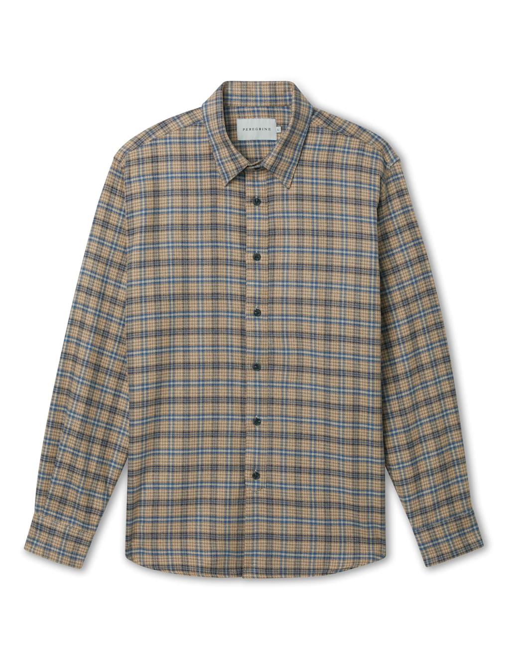 Peregrine Pure Cotton Flannel Shirt Cream Mix