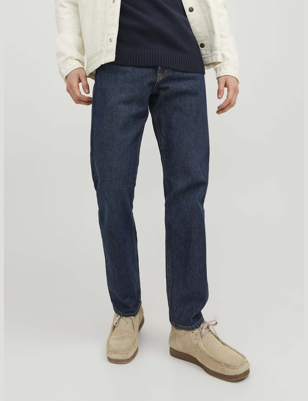 Loose Fit Pure Cotton 5 Pocket Jeans