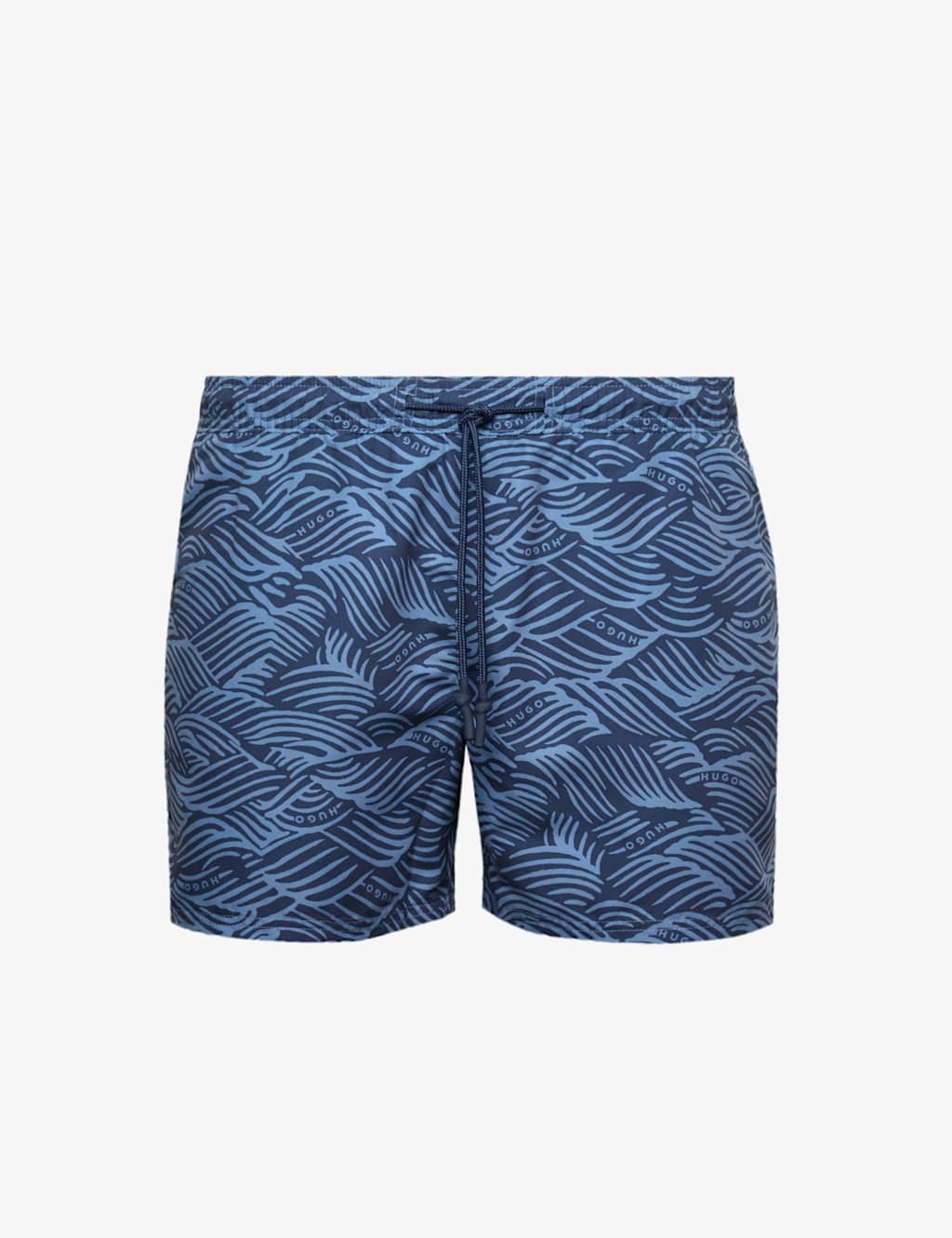 Hugo Men's Printed Swim Shorts - M - Blue Mix - Available at M&S