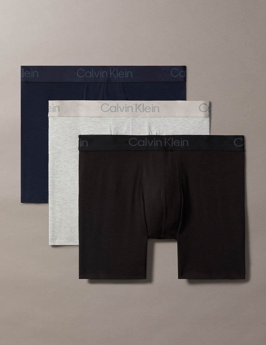 Calvin Klein 3pk Ultra Soft Modal Boxers Grey Mix