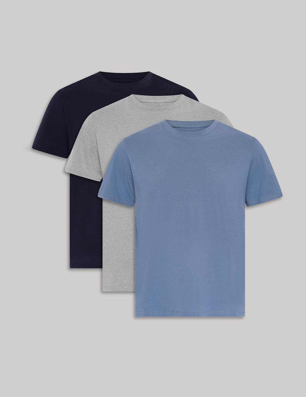 3pk Cotton Rich Crew Neck T-Shirts