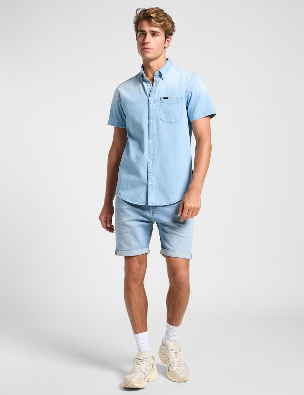 Denim Short Sleeve Shirt