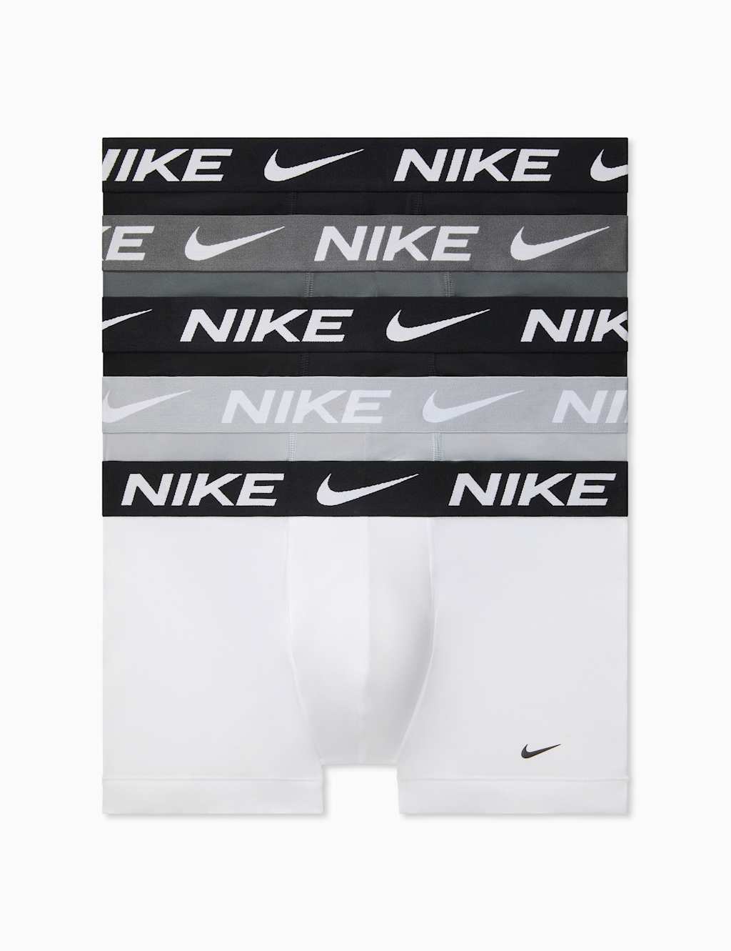 Nike Men's 5 Pack Essential Micro Stretch Trunks - 2XL - Grey Mix - Available at M&S