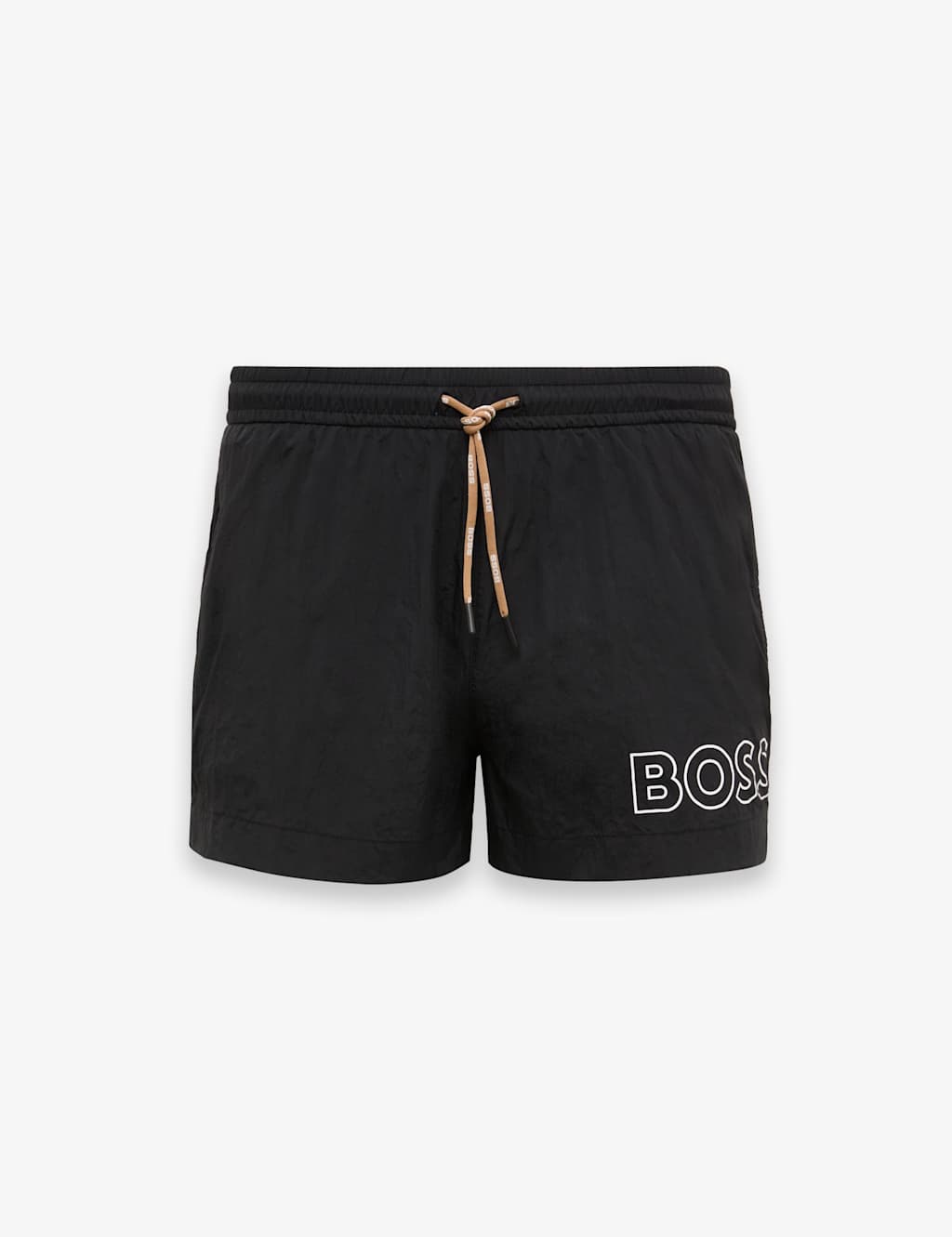 Boss Men's Pocketed Quick Dry Logo Graphic Swim Shorts - S - Black - Available at M&S