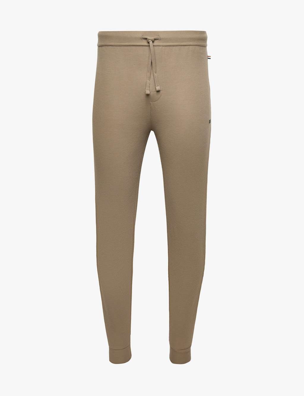 Boss Men's Waffle Cuffed Cotton Rich Slim Fit Joggers - S - Brown - Available at M&S