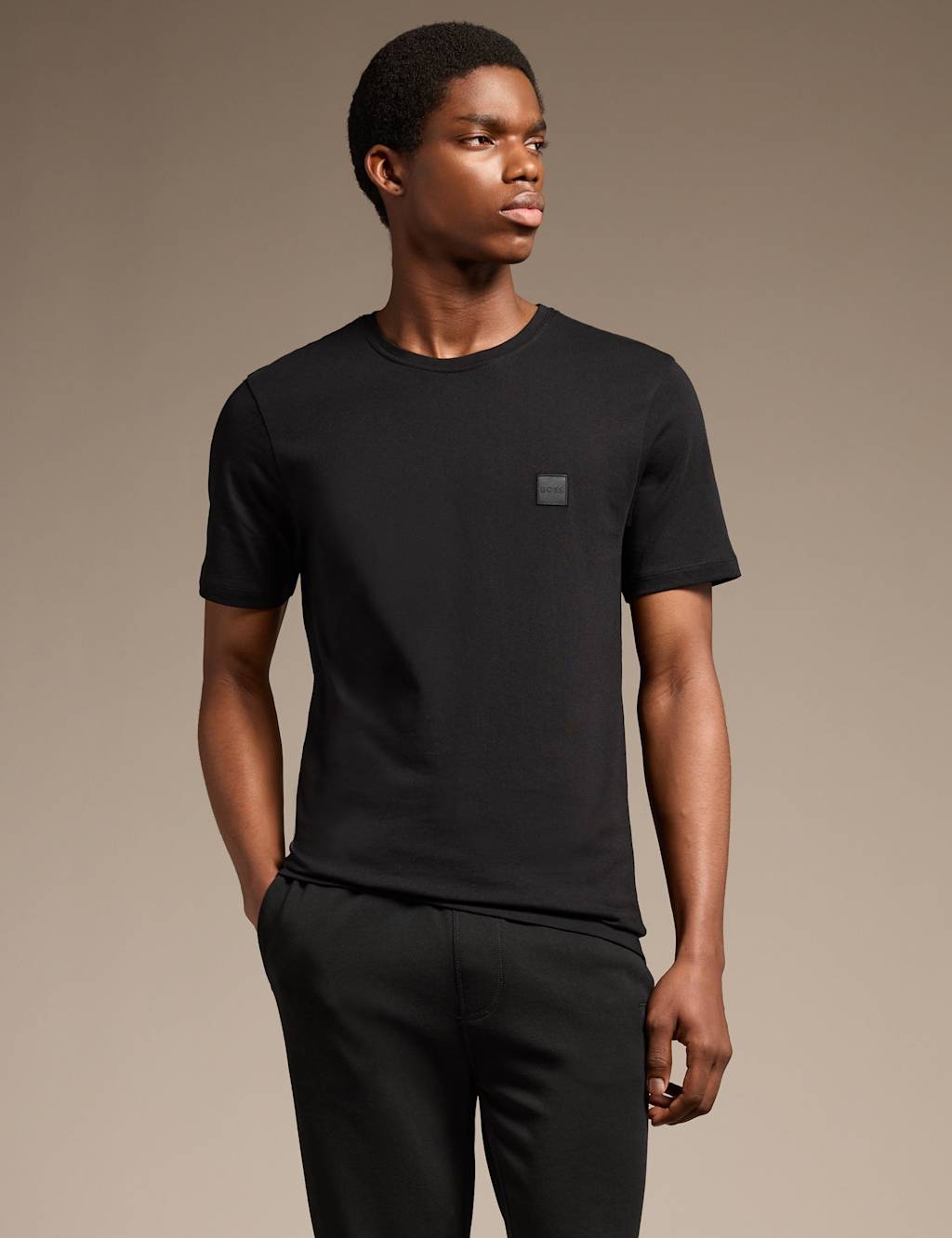 Boss Men's Pure Cotton Logo T-Shirt - 3XL - Black - Available at M&S