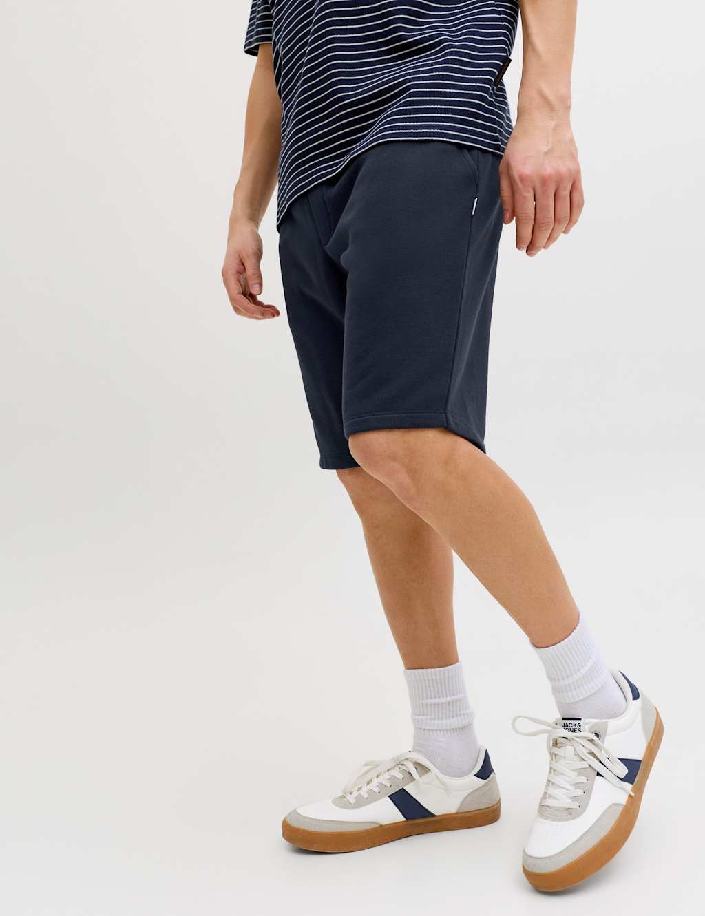 Jack & Jones Men's Regular Fit Sweat Shorts - 2XL - Navy - Available at M&S