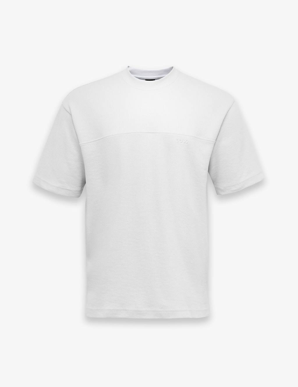 Boss Men's Cotton Rich Pique T-Shirt - L - Grey - Available at M&S