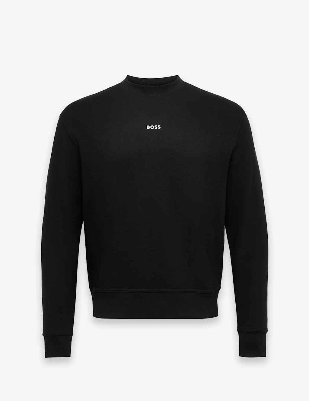 Boss Men's Pure Cotton Logo Sweatshirt - L - Black - Available at M&S