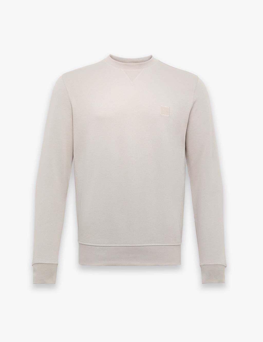 Boss Men's Pure Cotton Logo Sweatshirt - L - Beige - Available at M&S