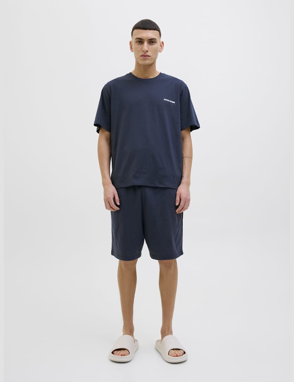 Cotton Rich Elasticated Pyjama Set