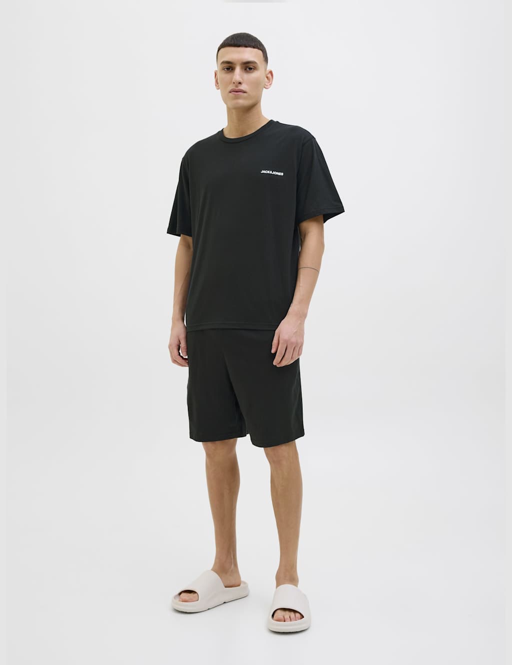 Cotton Rich Elasticated Pyjama Set