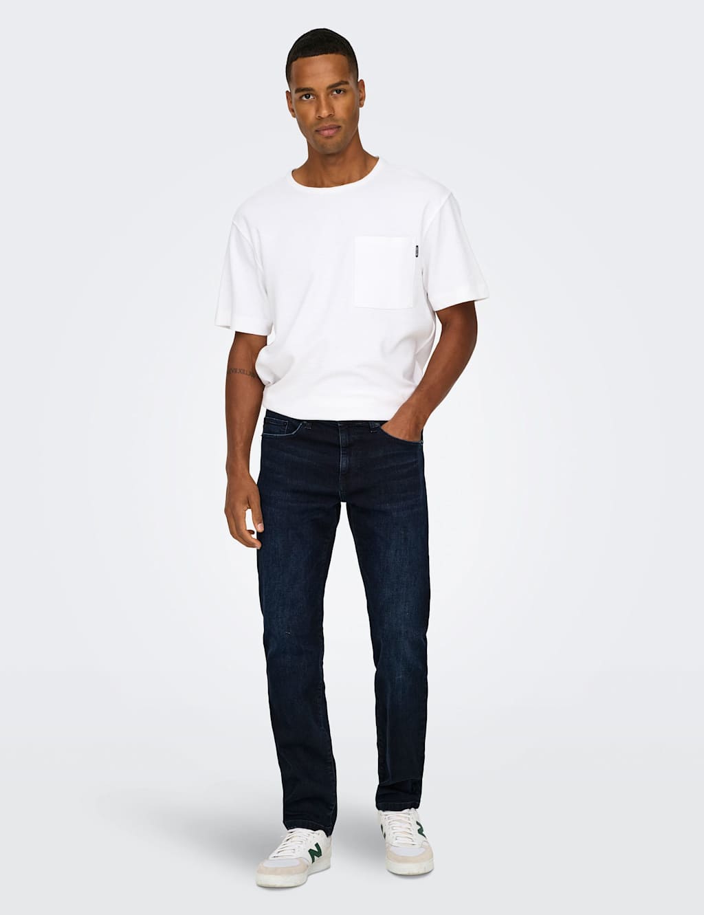 Only & Sons Men's Regular Fit 5 Pocket Jeans - 32 - Dark Blue Denim - Available at M&S