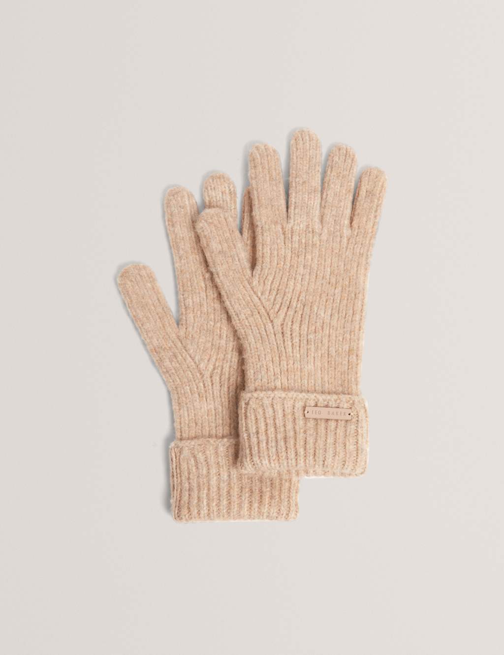 Ted Baker Knitted Gloves Beige