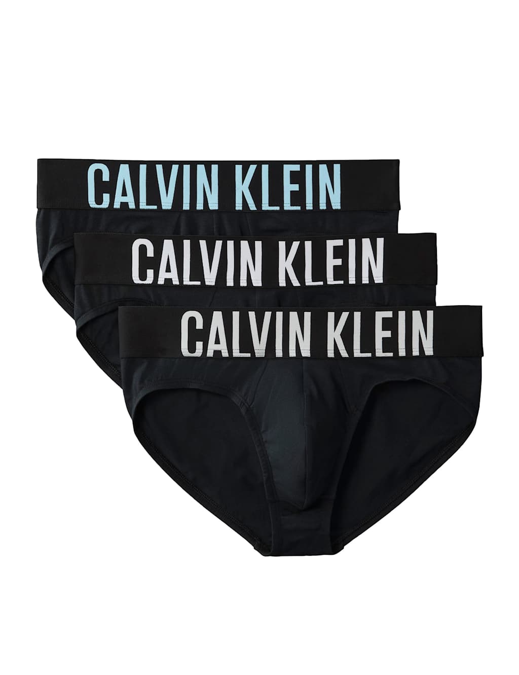 Calvin Klein Men's 3 Pack Intense Power Cotton Rich Briefs - L - Black Mix - Available at M&S