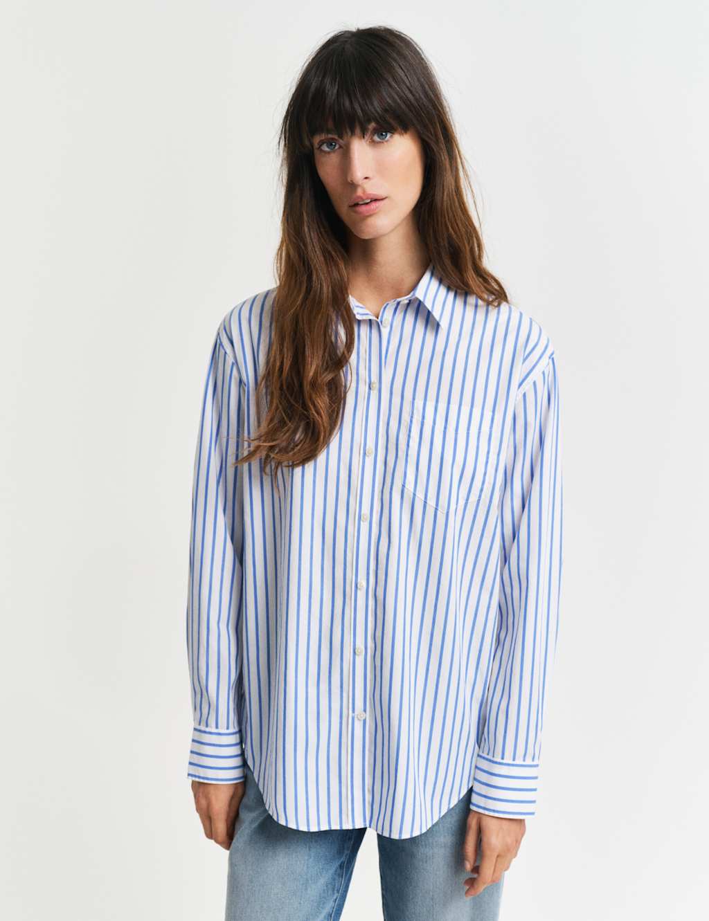 Pure Cotton Striped Button Through Shirt
