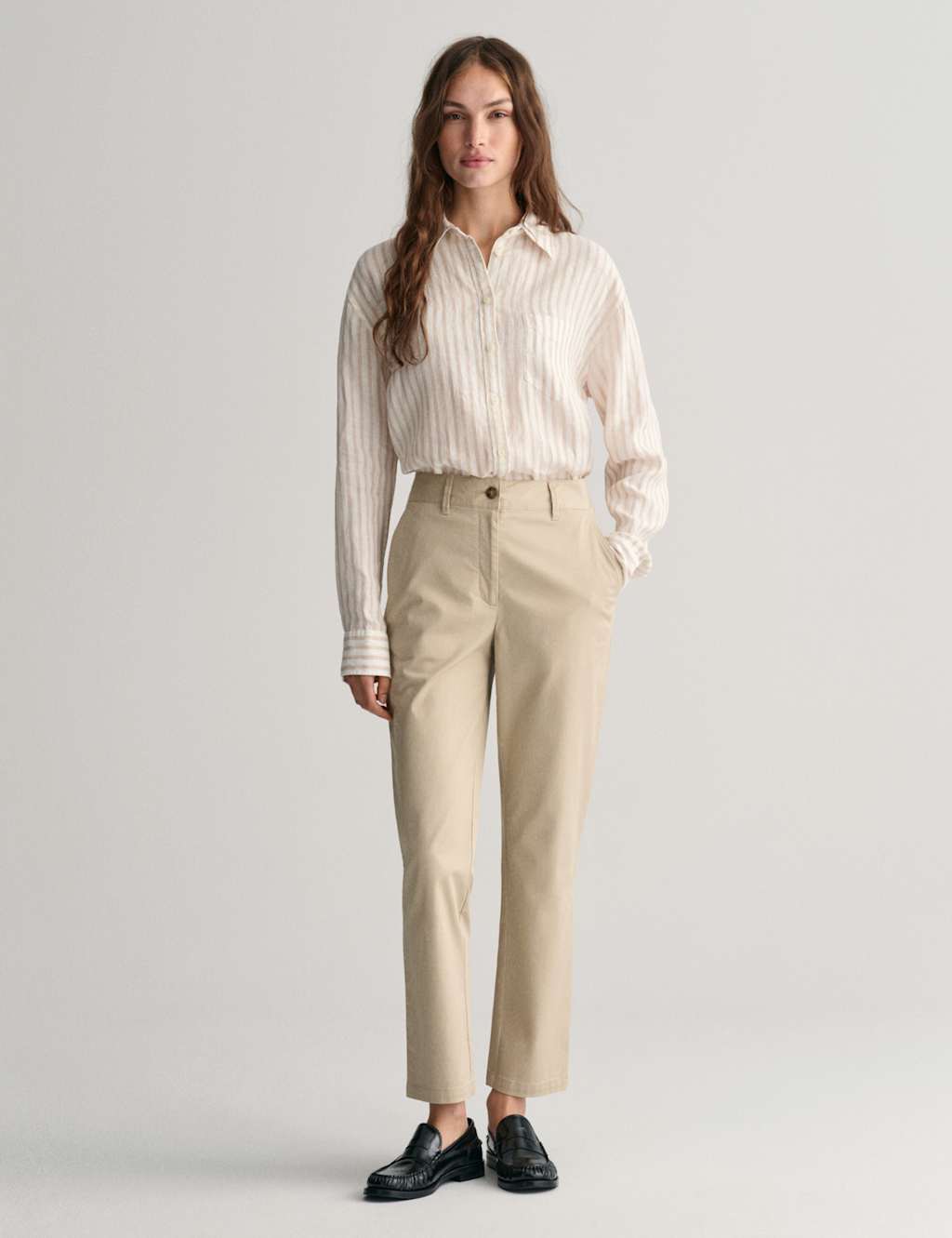 Cotton Rich Slim Fit Ankle Grazer Chinos