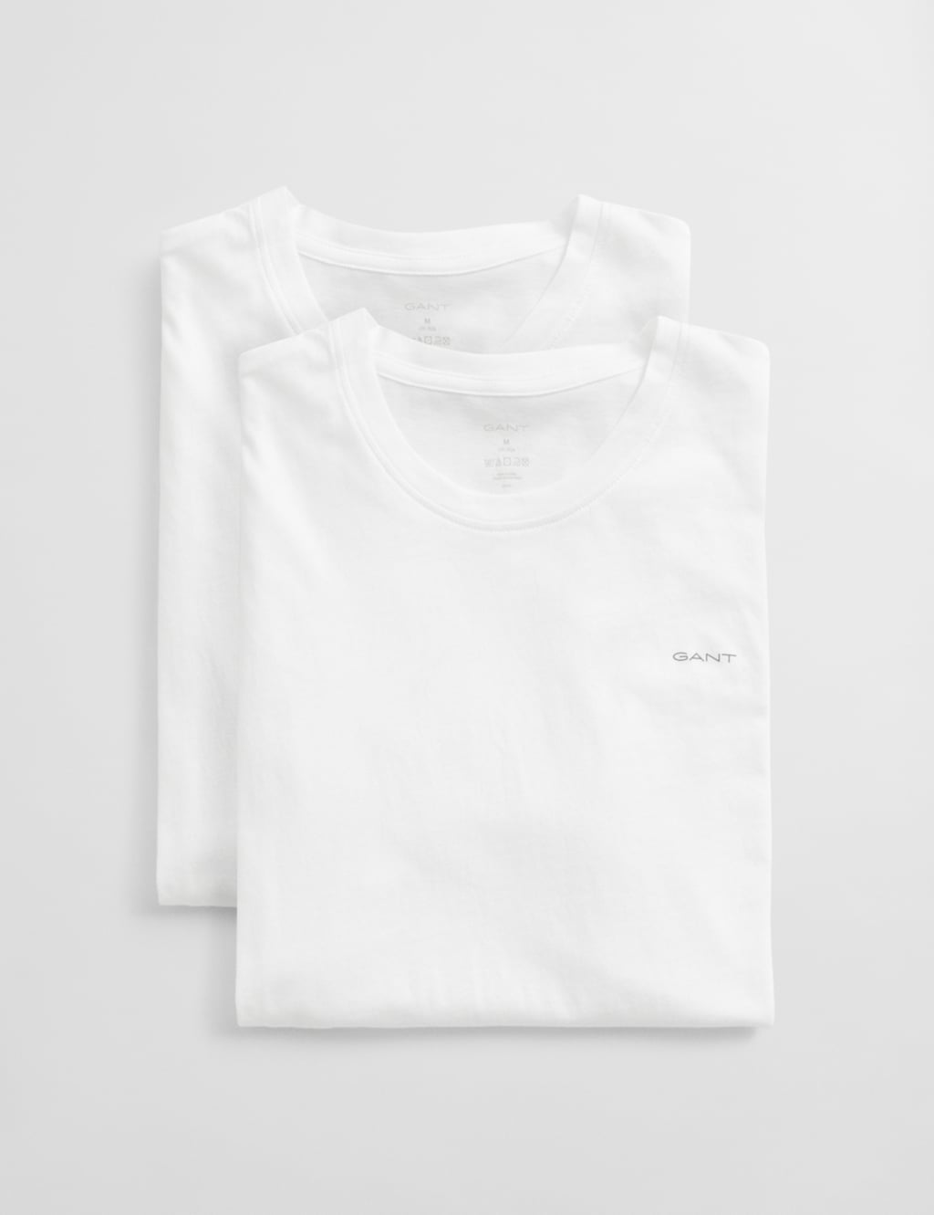 2pk Pure Cotton Crew Neck T-Shirts