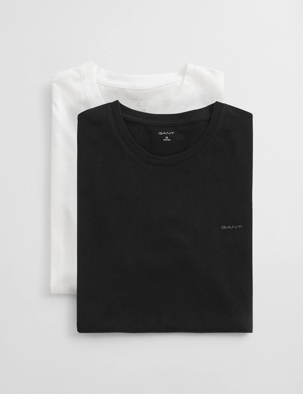 2pk Pure Cotton Crew Neck T-Shirts