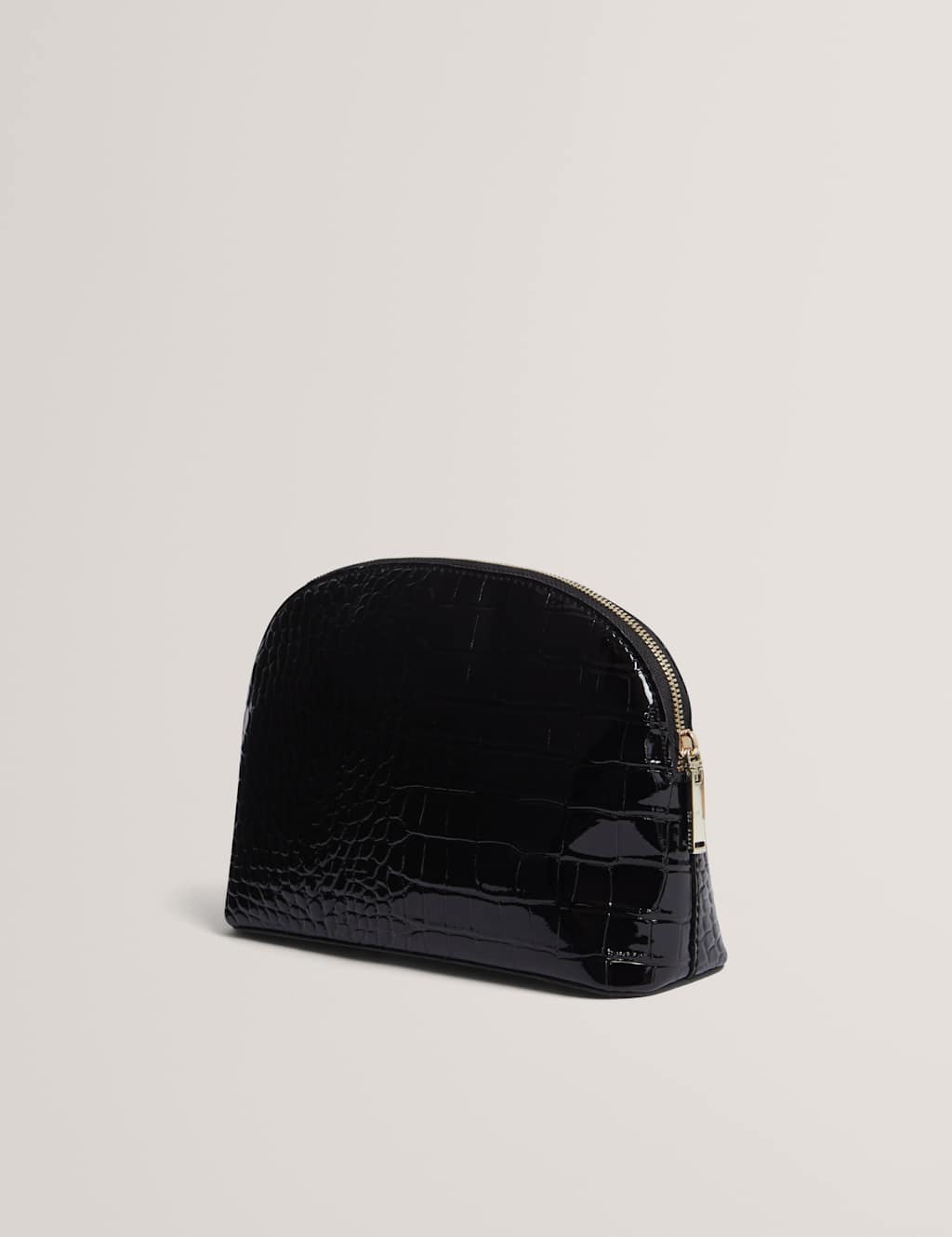 Ted Baker Croc Effect Wash Bag Black