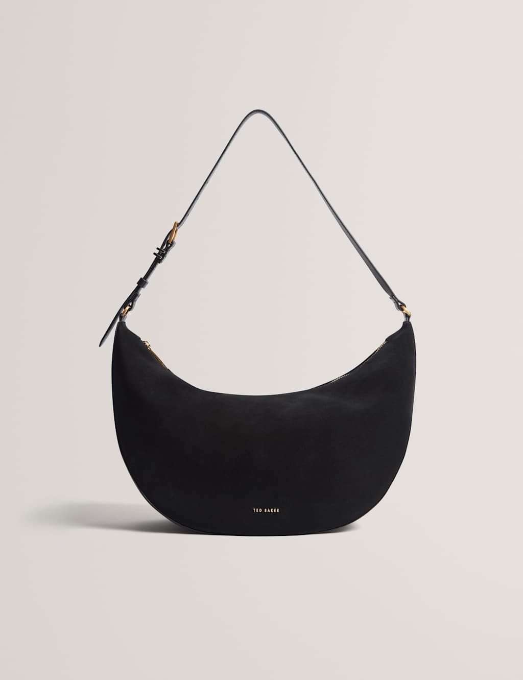 Ted Baker Women's Suede Shoulder Bag - Black - Available at M&S