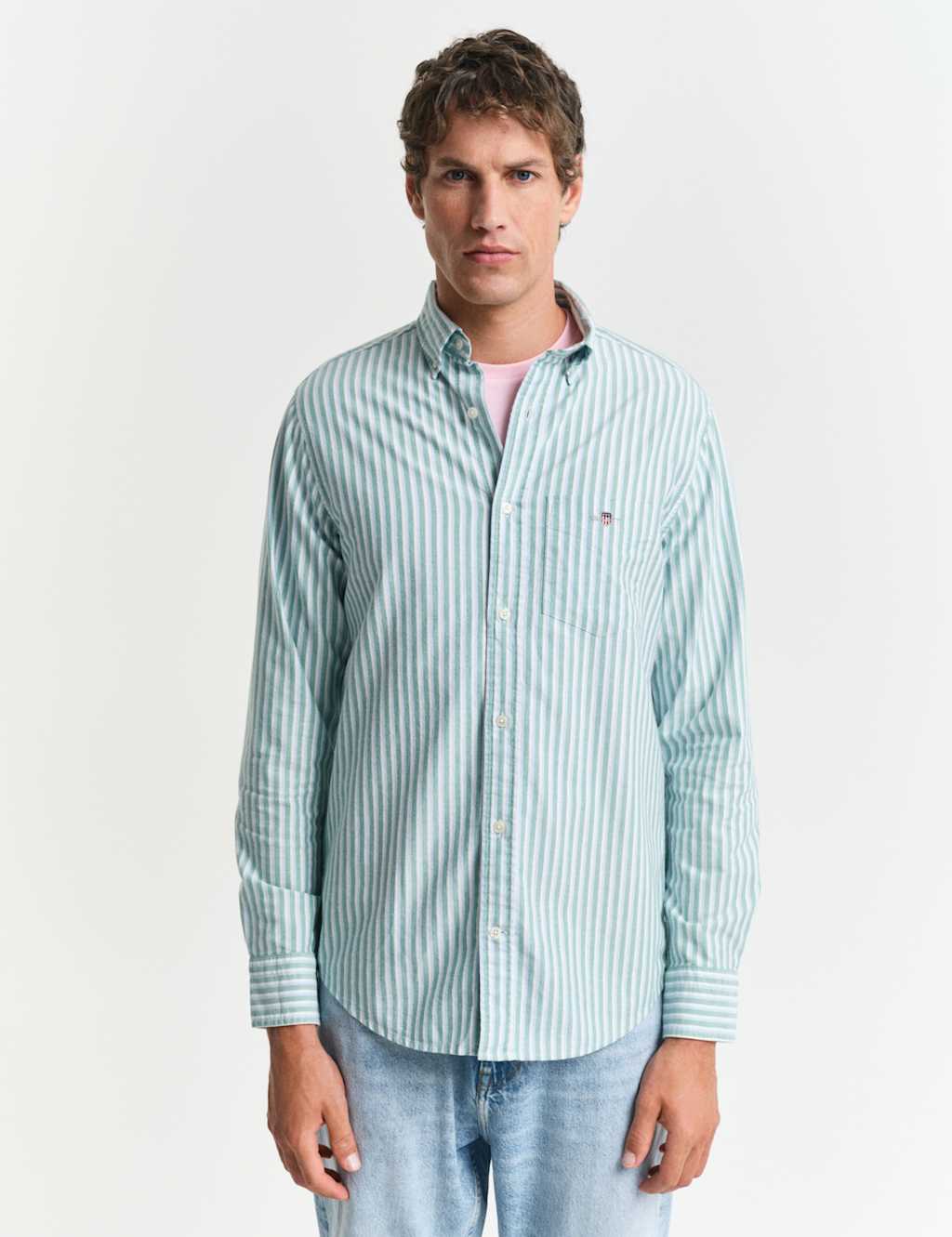 Regular Fit Pure Cotton Striped Shirt